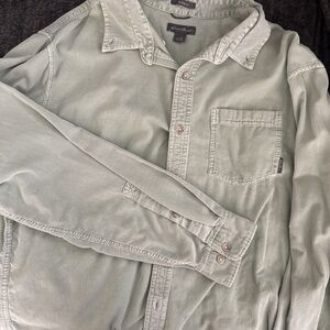 Eddie Bauer mint green corduroy button up - super soft, worn once, classic fit